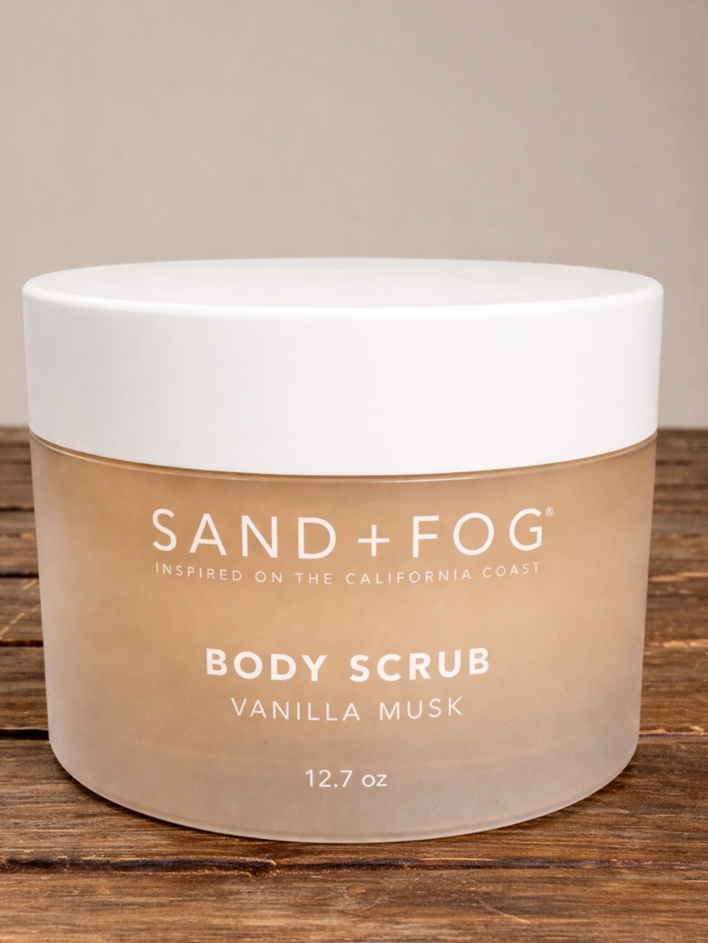 Sand + Fog Vanilla Musk Body Scrub 12.7 oz Exfoliating Hydrating Skin Polish